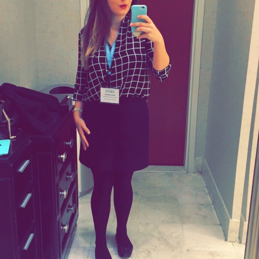 Loft size 6 skirt casual to dressy pocket skirt